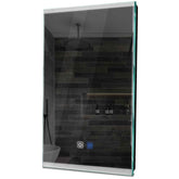 Specchio LED Verticale | Pulsanti touch | Funzione anti-appannamento | Luce bianca fredda - Reyze Serie Edge Modello 8